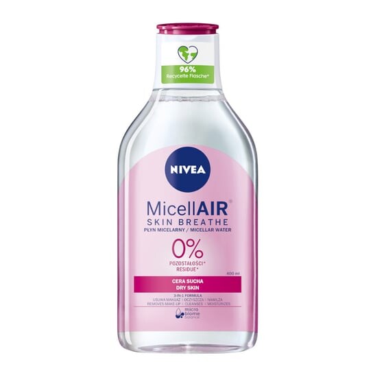 Ухаживающая мицеллярная жидкость для сухой кожи 400мл Nivea, MicellAir Skin Breathe
Ухаживающая мицеллярная жидкость для сухой кожи 400мл Nivea, MicellAir Skin Breathe