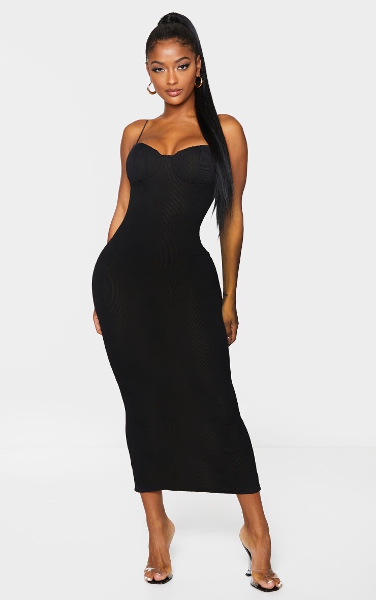 PrettyLittleThing Черное платье мидакси с плиссированными бретелями и чашками Shape, Черный, PrettyLittleThing Черное платье мидакси с плиссированными бретелями и чашками Shape
PrettyLittleThing Черное платье мидакси с плиссированными бретелями и чашками Shape, Черный, PrettyLittleThing Черное платье мидакси с плиссированными бретелями и чашками Shape
