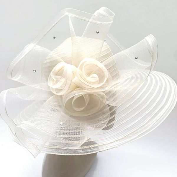 Женская прозрачная широкополая шляпа Bellisima, бежевый 
Женская прозрачная широкополая шляпа Bellisima, бежевый