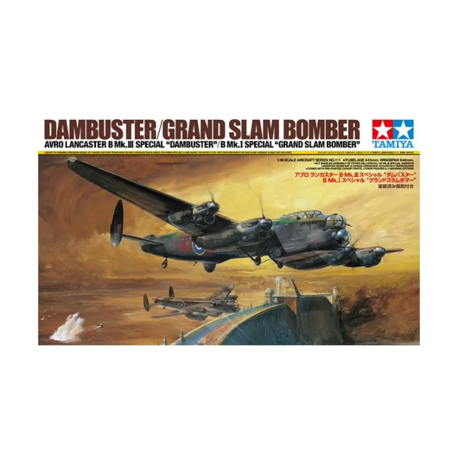 Авро Ланкастер Б — Мк. III Special «Dambuster»/Mk. I специальный "Бомбардировщик Большого шлема", Military Aircraft Models (1:48) (Tamiya)
Авро Ланкастер Б — Мк. III Special «Dambuster»/Mk. I специальный "Бомбардировщик Большого шлема", Military Aircraft Models (1:48) (Tamiya)