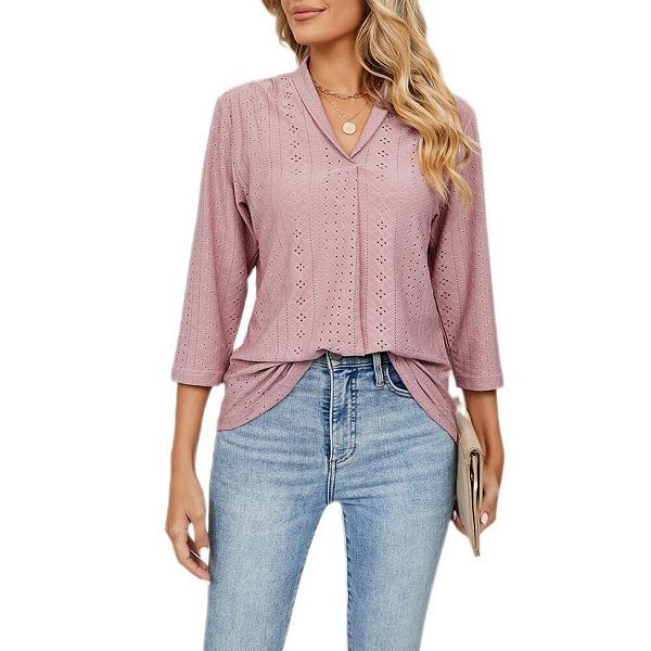 Женская блузка с вырезом v-образной формы и длинными рукавами Yesfashion, Pink
Женская блузка с вырезом v-образной формы и длинными рукавами Yesfashion, Pink