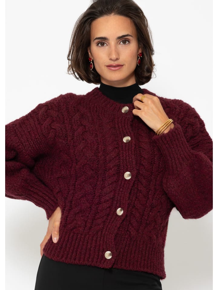 Кардиган SASSYCLASSY Strickjacke mit Zopfmuster, цвет Weinrot
Кардиган SASSYCLASSY Strickjacke mit Zopfmuster, цвет Weinrot