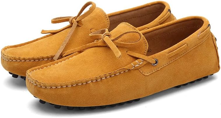 Мужские лоферы-мокасины WAOLSU из замши с кожей, удобные повседневные туфли и прогулок, желтый
Мужские лоферы-мокасины WAOLSU из замши с кожей, удобные повседневные туфли и прогулок, желтый