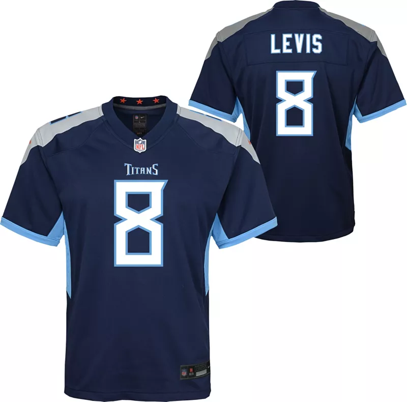 Игровая майка Nike Youth Tennessee Titans Will Levis #8
Игровая майка Nike Youth Tennessee Titans Will Levis #8