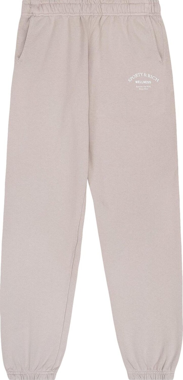 Спортивные брюки Sporty & Rich Wellness Studio 'Dove/White', кремовый 
Спортивные брюки Sporty & Rich Wellness Studio 'Dove/White', кремовый