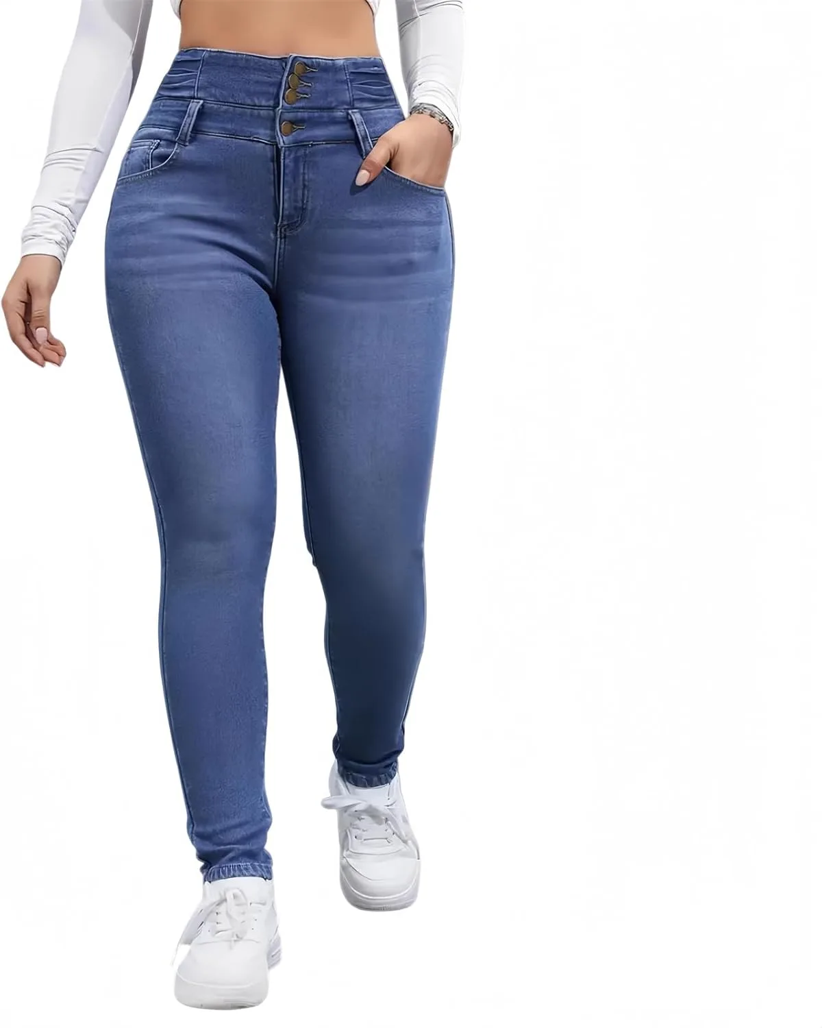 Женские джинсы с флисовой подкладкой, термо slim fit, супер высокая посадка
Женские джинсы с флисовой подкладкой, термо slim fit, супер высокая посадка