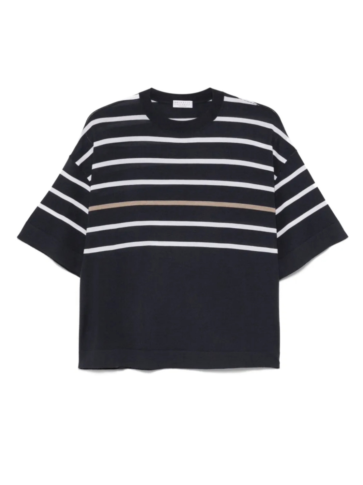 Полосатая футболка Brunello Cucinelli, синий
Полосатая футболка Brunello Cucinelli, синий