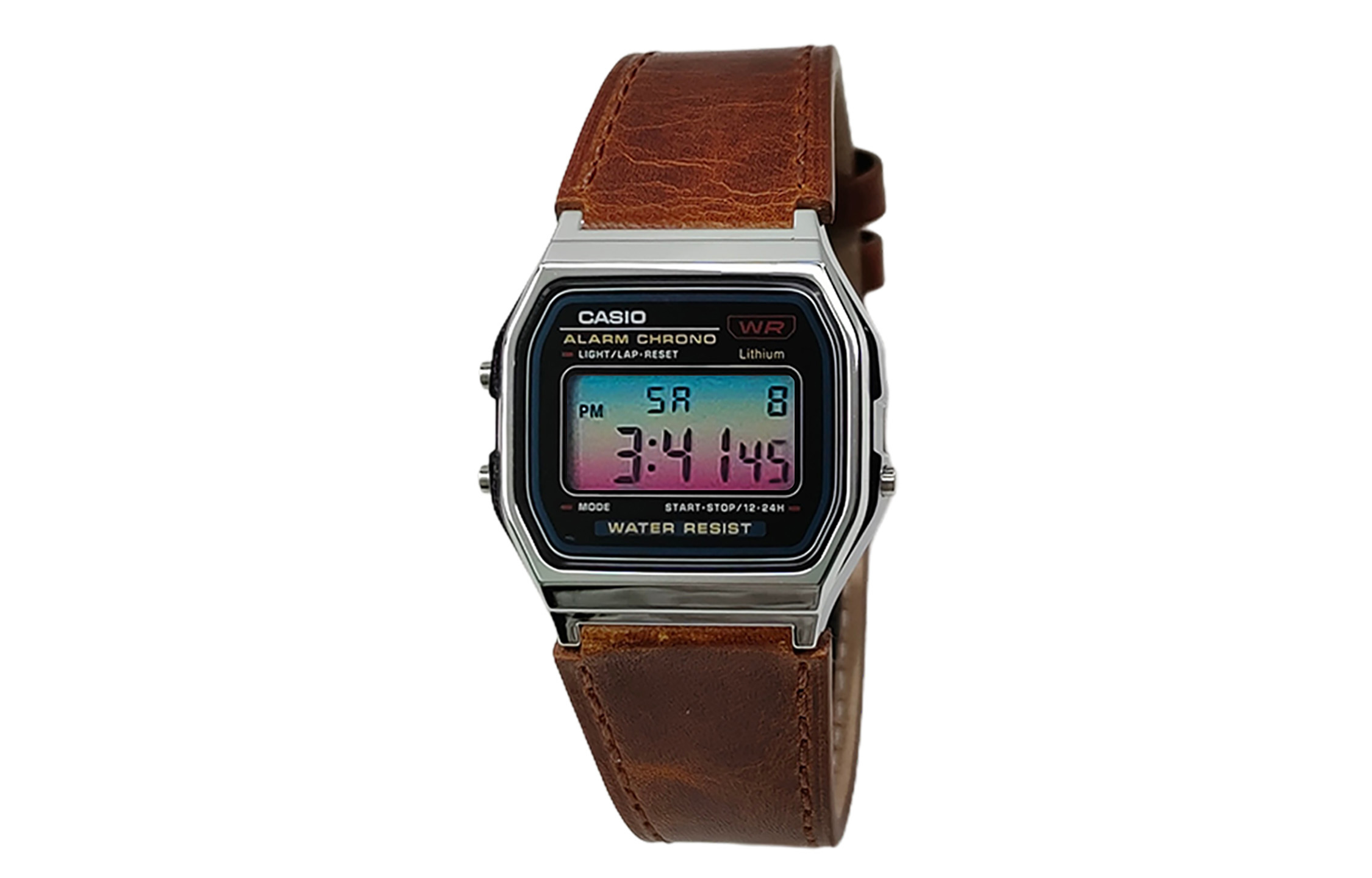 CASIO Мужские часы Retrofit Series с кварцевым механизмом и ремешком из натуральной кожи, черный циферблат
CASIO Мужские часы Retrofit Series с кварцевым механизмом и ремешком из натуральной кожи, черный циферблат