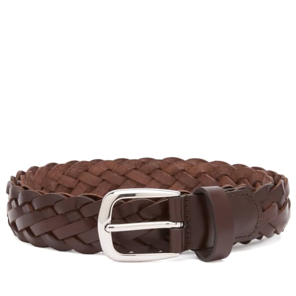 Узкий кожаный плетеный ремень Anderson'S, коричневый
Узкий кожаный плетеный ремень Anderson'S, коричневый