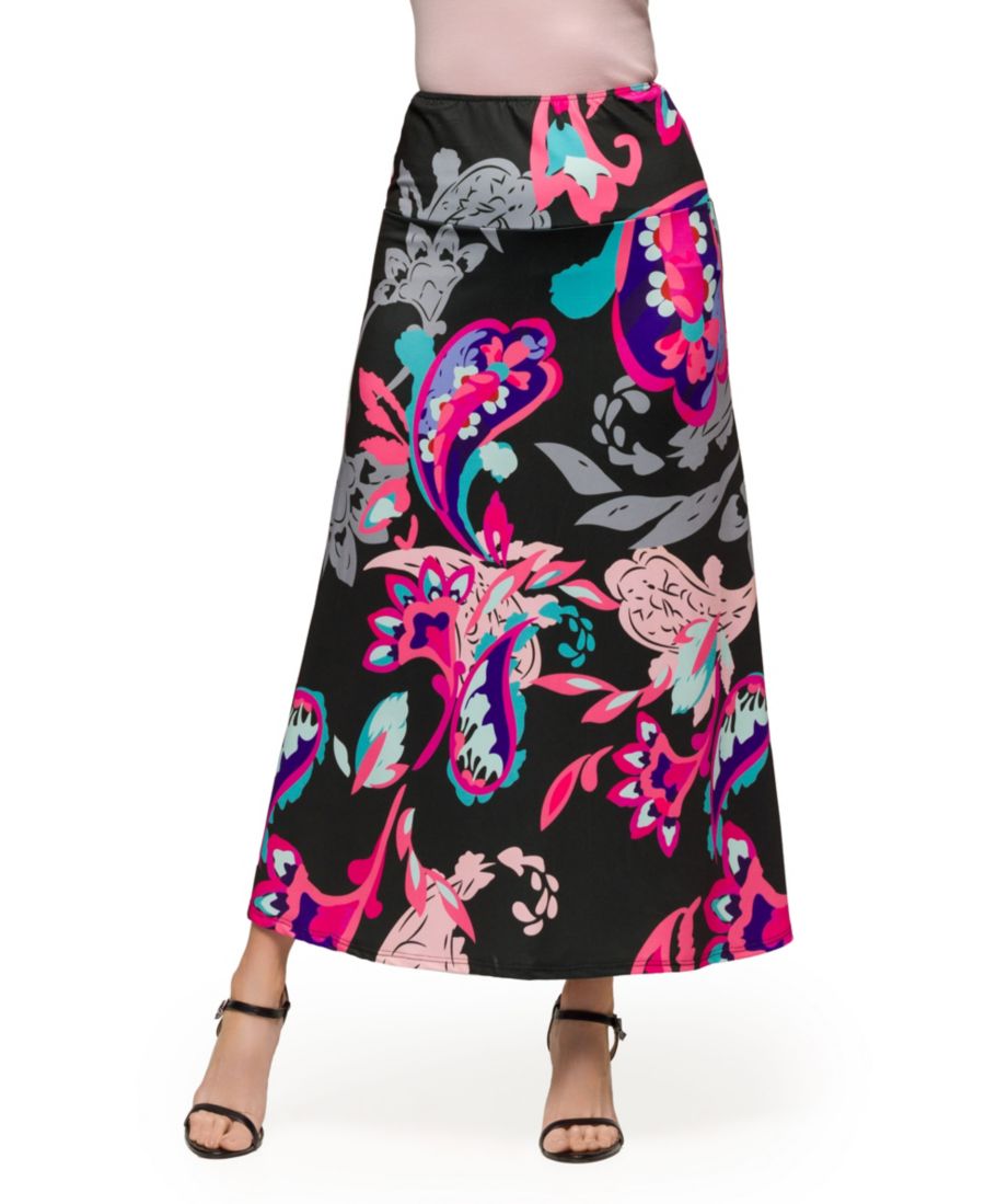 Женская макси-юбка А-силуэта с узором пейсли, эластичным поясом и лямками 24seven Comfort Apparel, Pink Multi
Женская макси-юбка А-силуэта с узором пейсли, эластичным поясом и лямками 24seven Comfort Apparel, Pink Multi