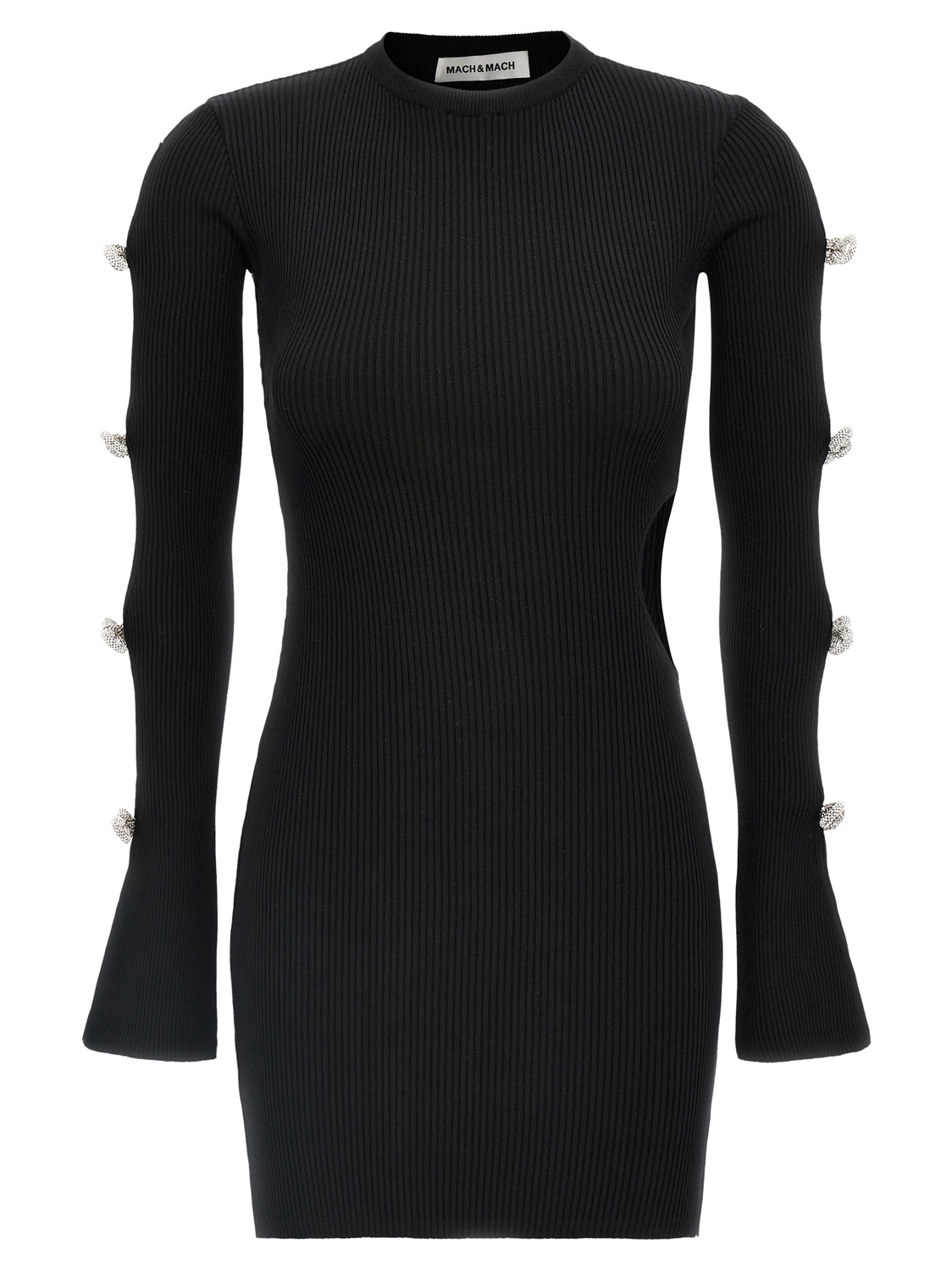 Платье с вырезами и кристалльным бантом MACH & MACH, черный
Платье с вырезами и кристалльным бантом MACH & MACH, черный