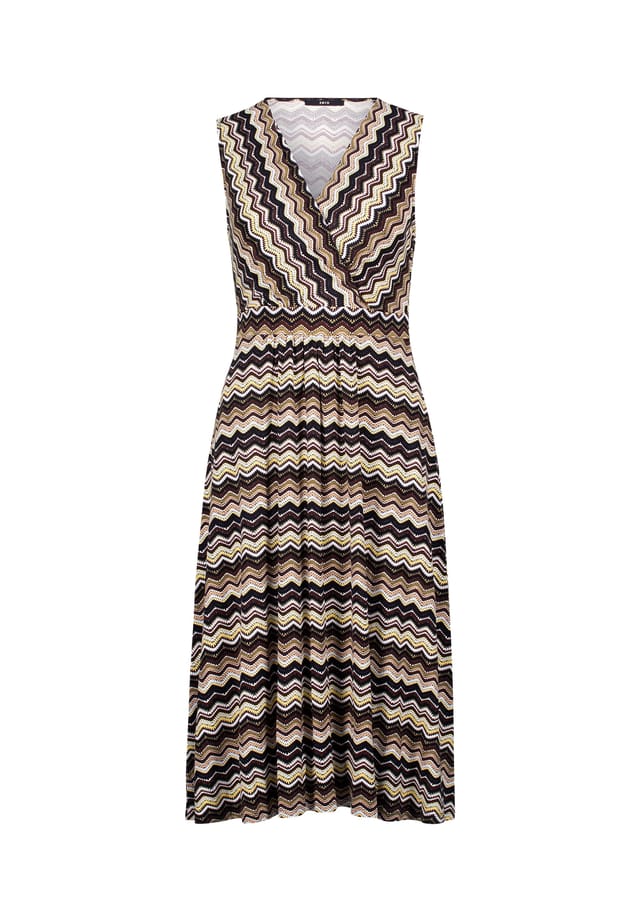 Платье миди с зигзагообразным узором Zero, черный
Платье миди с зигзагообразным узором Zero, черный