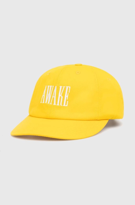 Хлопковая бейсболка с логотипом Logo Hat Awake Ny, желтый 
Хлопковая бейсболка с логотипом Logo Hat Awake Ny, желтый