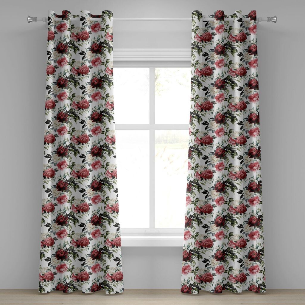 Занавеска ABAKUHAUS Shabby Flora с люверсами, кантри-стиль с цветами и розами, акварельная картина, декоративные 2-панельные оконные шторы, 280 см x 260 см, темно-кораллово-бордовый, мультиколор
Занавеска ABAKUHAUS Shabby Flora с люверсами, кантри-стиль с цветами и розами, акварельная картина, декоративные 2-панельные оконные шторы, 280 см x 260 см, темно-кораллово-бордовый, мультиколор