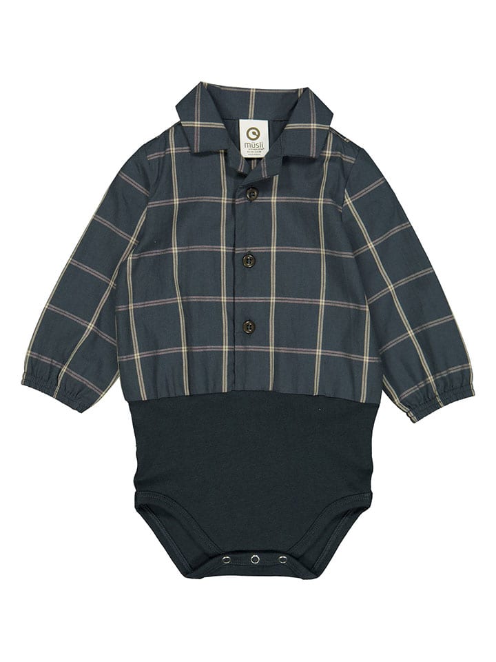 Müsli Боди-рубашка темно-синего цвета
Müsli Боди-рубашка темно-синего цвета