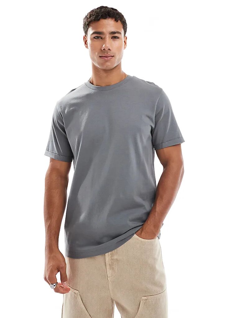 Футболка ASOS DESIGN Essential с круглым вырезом и манжетами на рукавах, цвет «уголь»
Футболка ASOS DESIGN Essential с круглым вырезом и манжетами на рукавах, цвет «уголь»