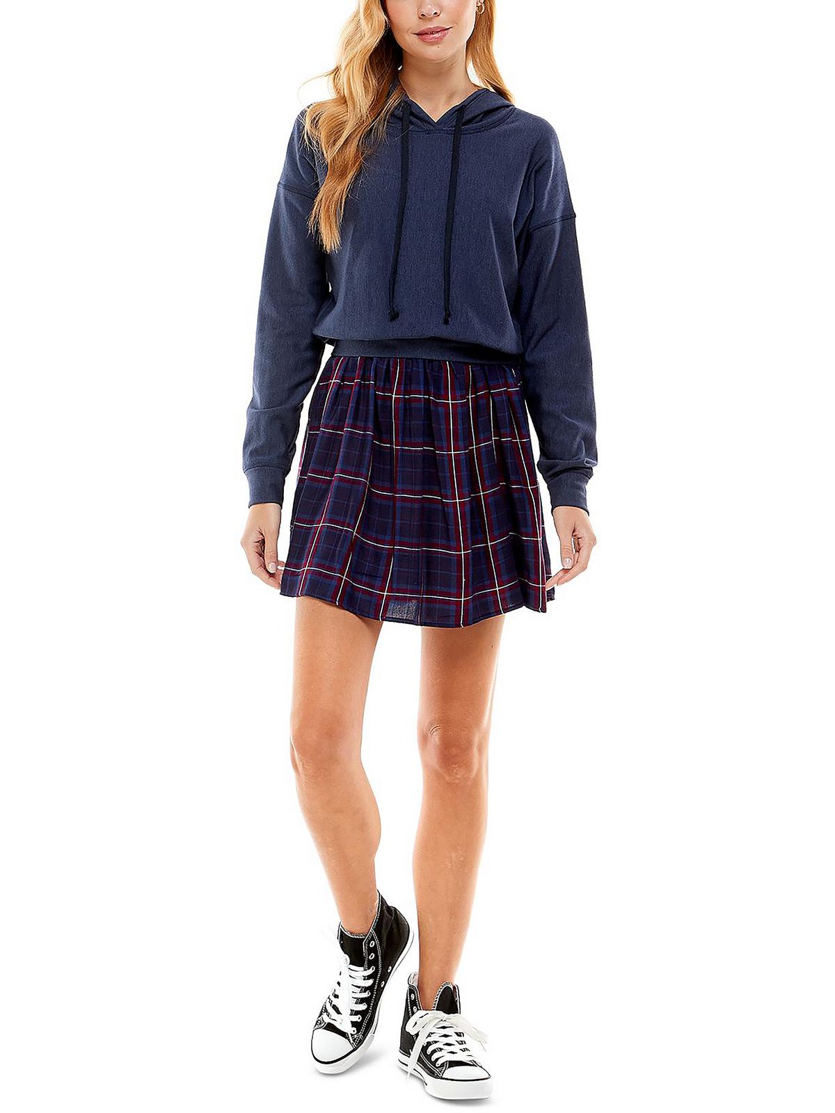 Платье-мини с капюшоном Juniors Womens с многослойным эффектом Kingston Grey, темно-синий/красный
Платье-мини с капюшоном Juniors Womens с многослойным эффектом Kingston Grey, темно-синий/красный