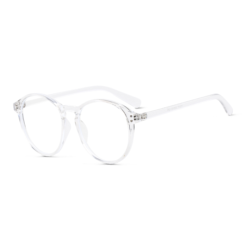 MK MINGKU Круглая оправа для очков унисекс, Transparent Frame