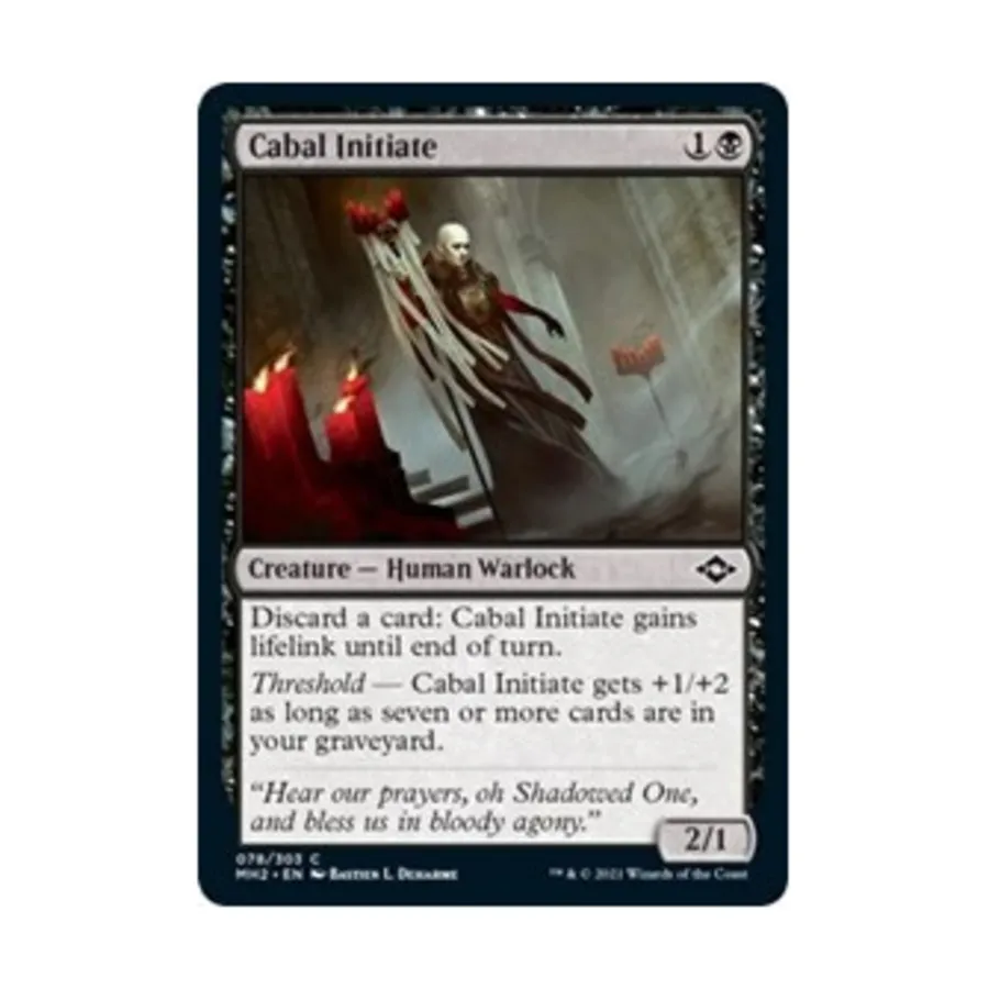 CCG Посвященный Кабала (клавиша C), MTG - Modern Horizons 2
CCG Посвященный Кабала (клавиша C), MTG - Modern Horizons 2