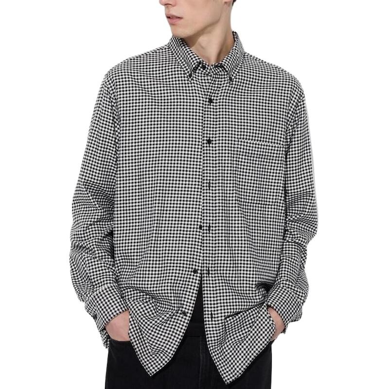 Рубашка мужская черная Uniqlo, черный
Рубашка мужская черная Uniqlo, черный