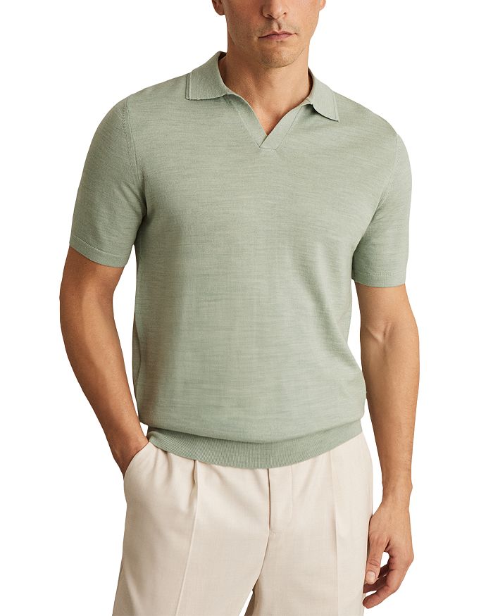 Мериносовый пуловер-поло REISS, зеленый
Мериносовый пуловер-поло REISS, зеленый