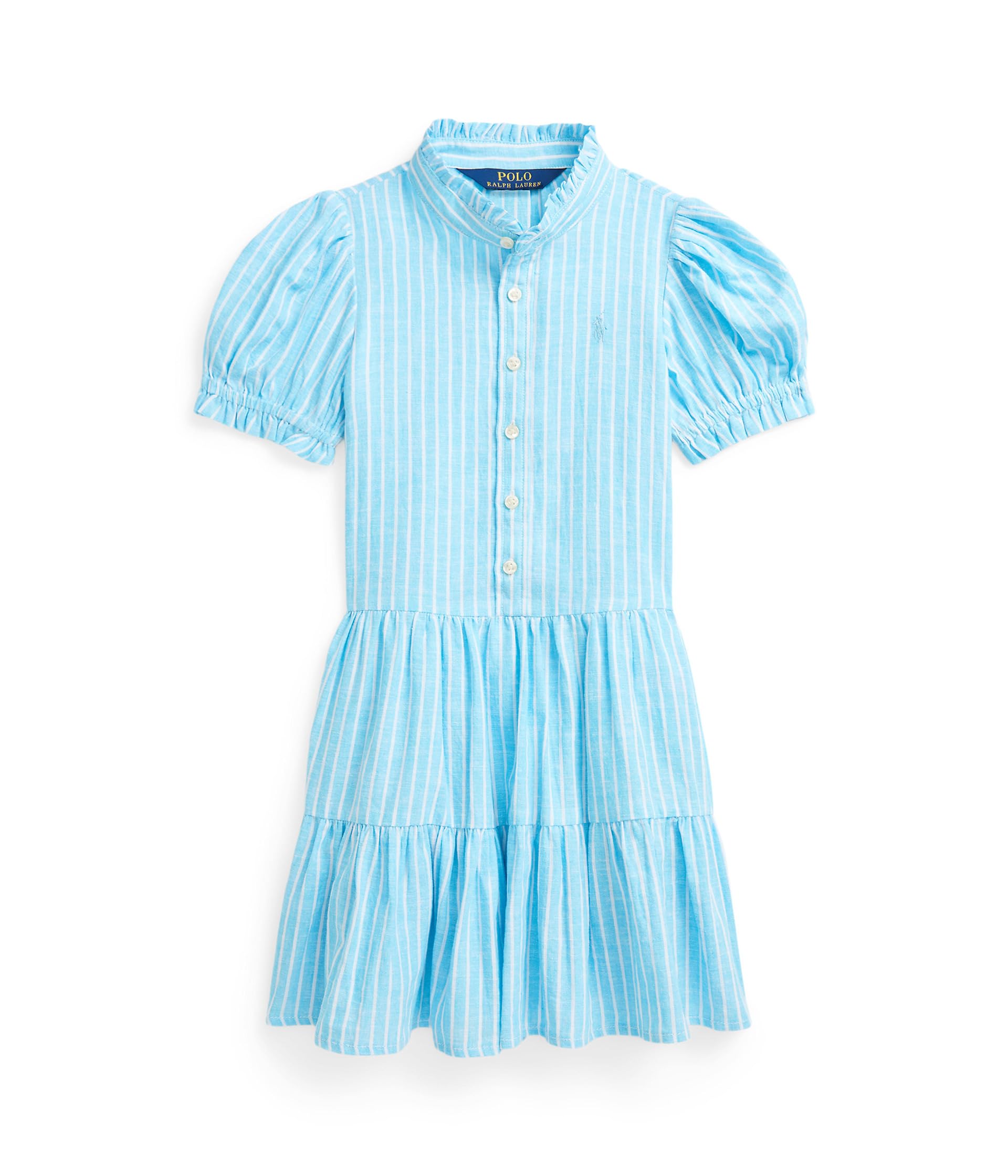Платье Polo Ralph Lauren Kids Striped Tiered Linen-Cotton Dress, цвет Turquoise Nova/White
Платье Polo Ralph Lauren Kids Striped Tiered Linen-Cotton Dress, цвет Turquoise Nova/White