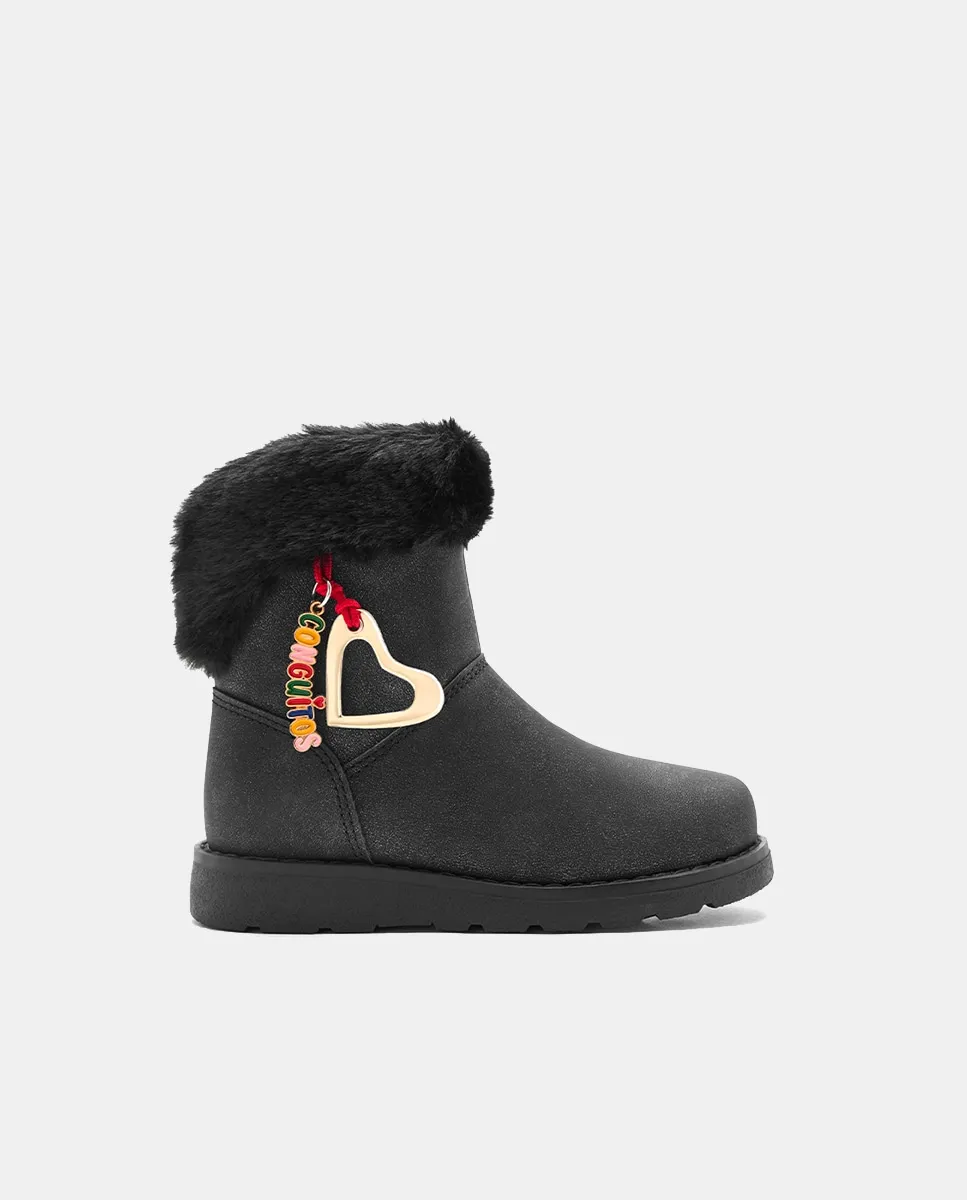 сапоги с воротником и подвесками из меха Conguitos, черный
сапоги с воротником и подвесками из меха Conguitos, черный