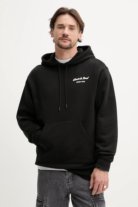 Хлопковая толстовка Hugo, черный
Хлопковая толстовка Hugo, черный