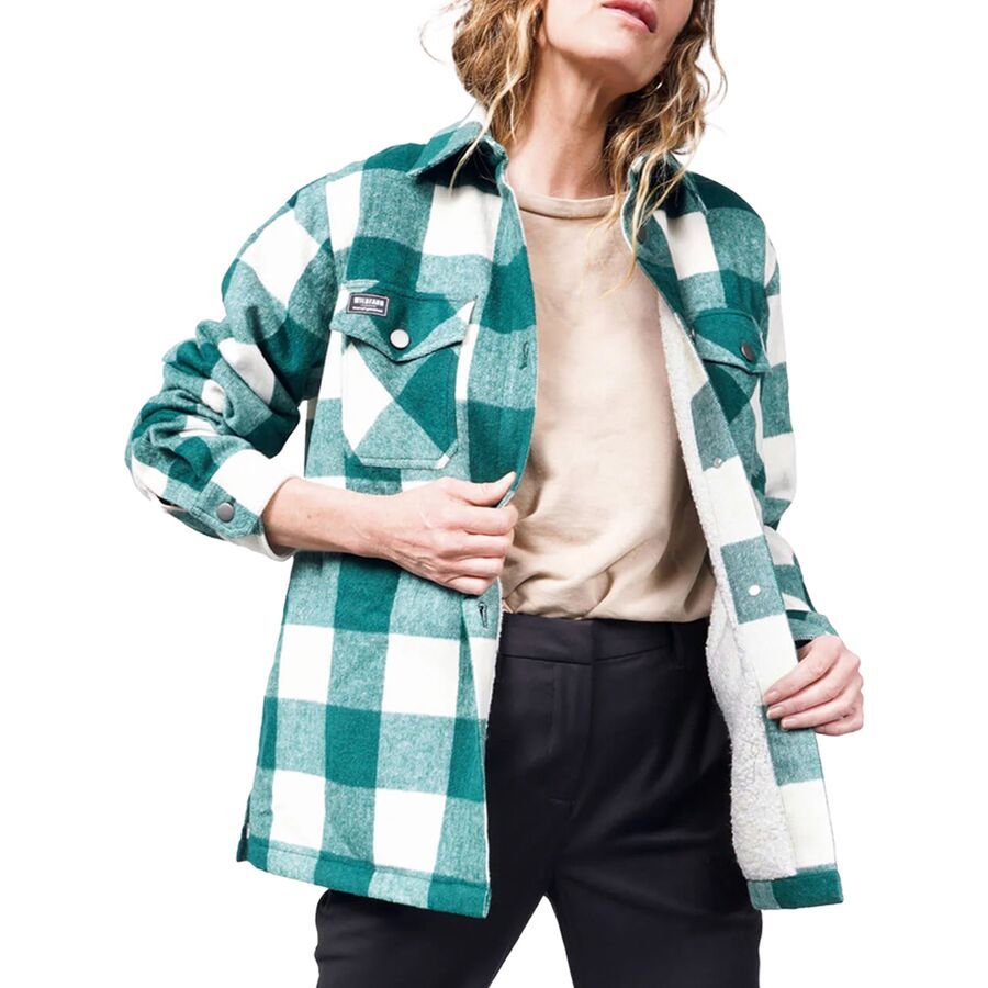 Незаменимая фланелевая куртка на флисовой подкладке Wildfang Wildfang, Forest/White
Незаменимая фланелевая куртка на флисовой подкладке Wildfang Wildfang, Forest/White