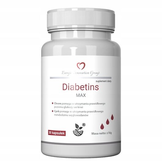 Diabetins Max, Chrome White Mulberry Zinc Europe Innovation Group, 30 капсул. Inna marka
Diabetins Max, Chrome White Mulberry Zinc Europe Innovation Group, 30 капсул. Inna marka