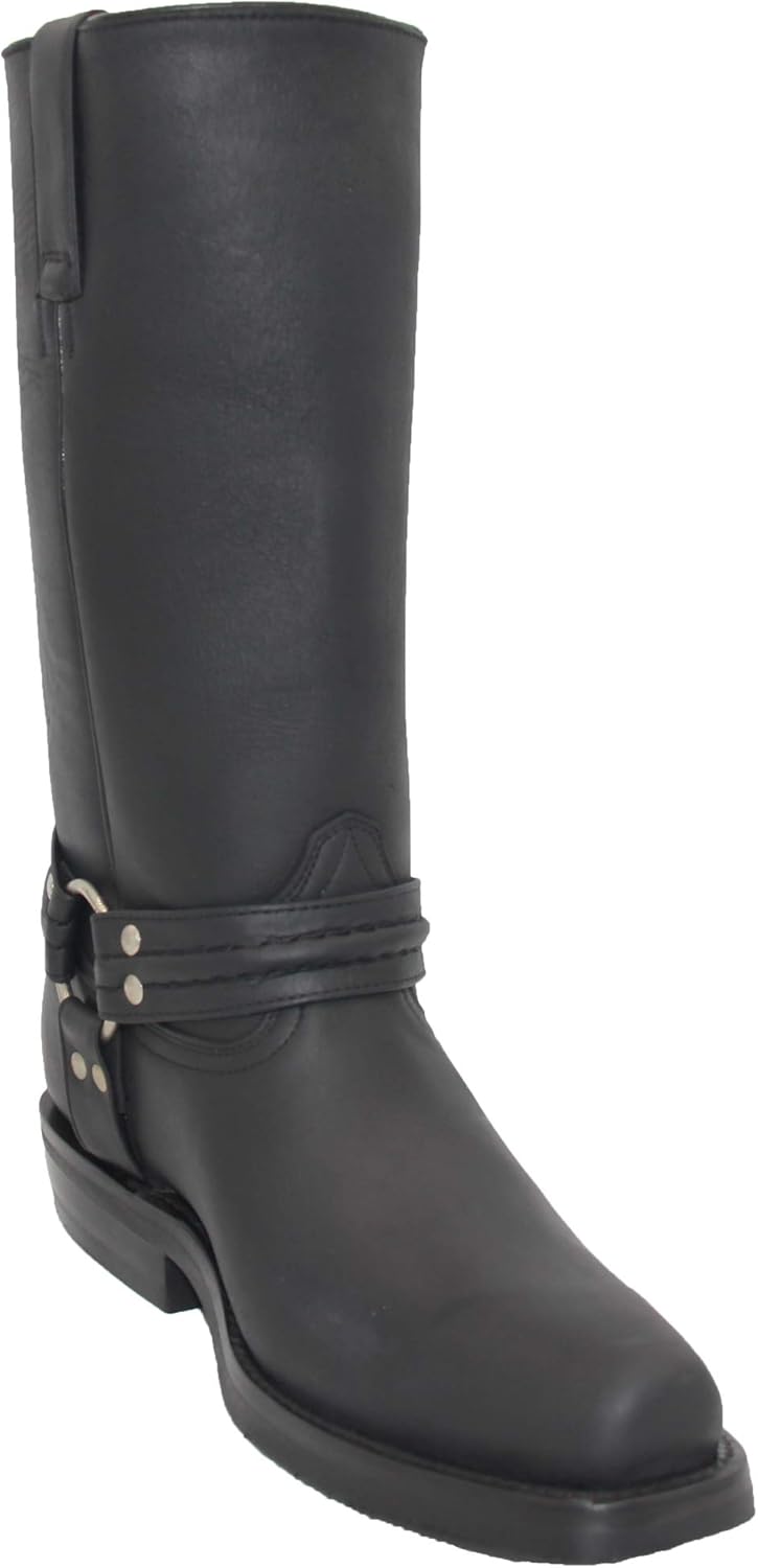 Мужские кожаные западные байкерские ботинки с ремнями Generic, черный
Мужские кожаные западные байкерские ботинки с ремнями Generic, черный