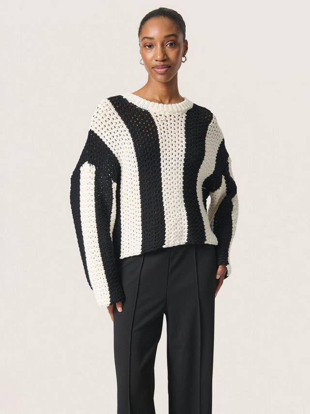 Джемпер в полоску из плотной вязки menaka Soaked In Luxury, черный/белый
Джемпер в полоску из плотной вязки menaka Soaked In Luxury, черный/белый