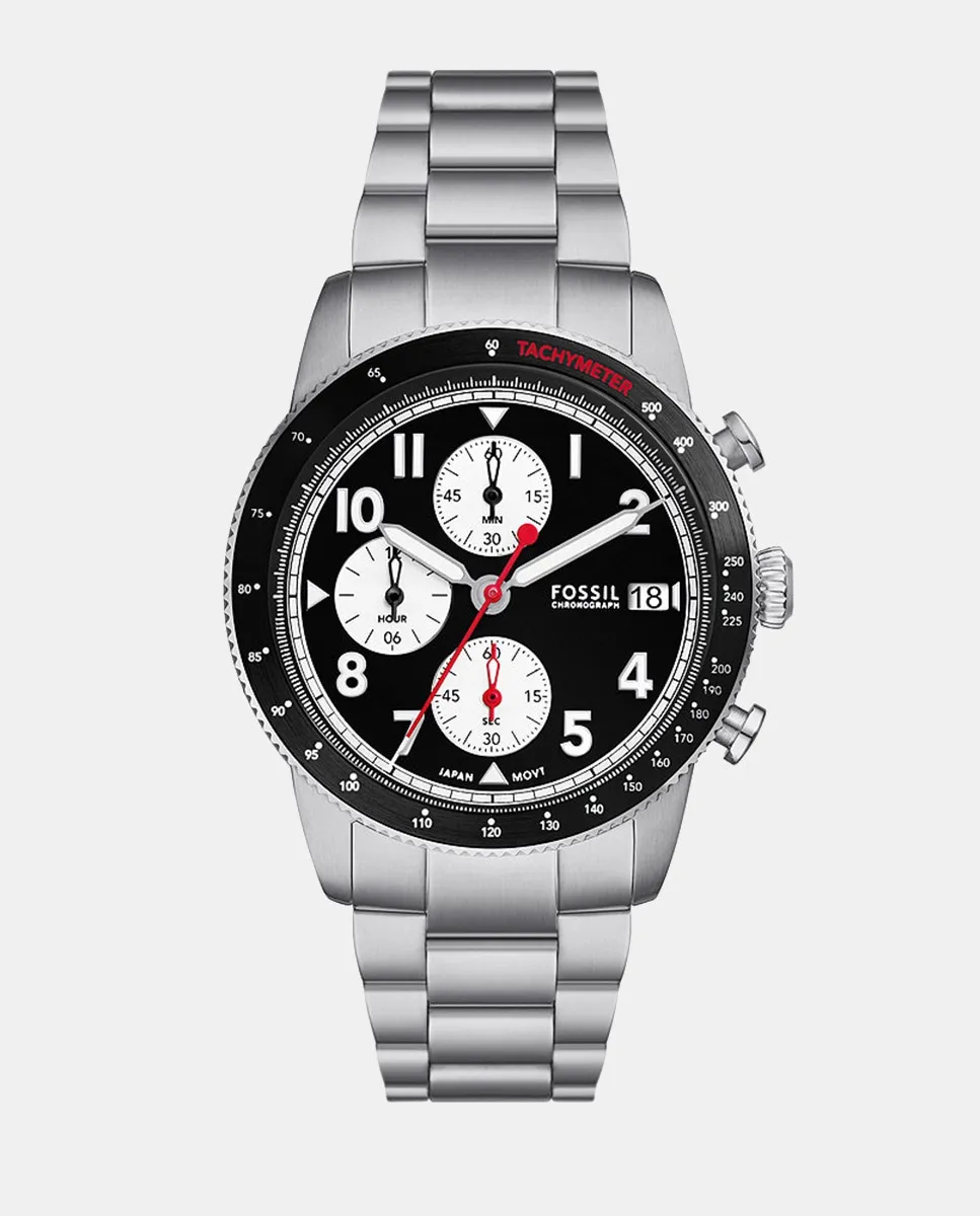Мужские часы FS6045 стальной хронограф Fossil, серебряный
Мужские часы FS6045 стальной хронограф Fossil, серебряный