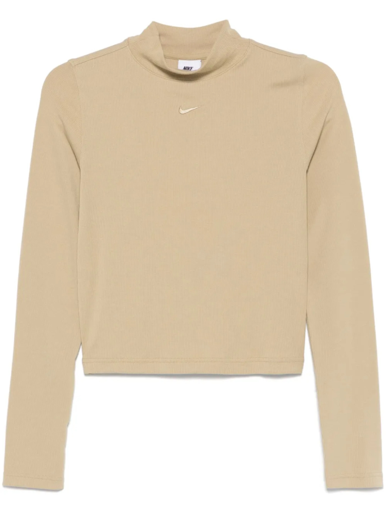 Nike топ в рубчик с высоким воротником, нейтральный
Nike топ в рубчик с высоким воротником, нейтральный