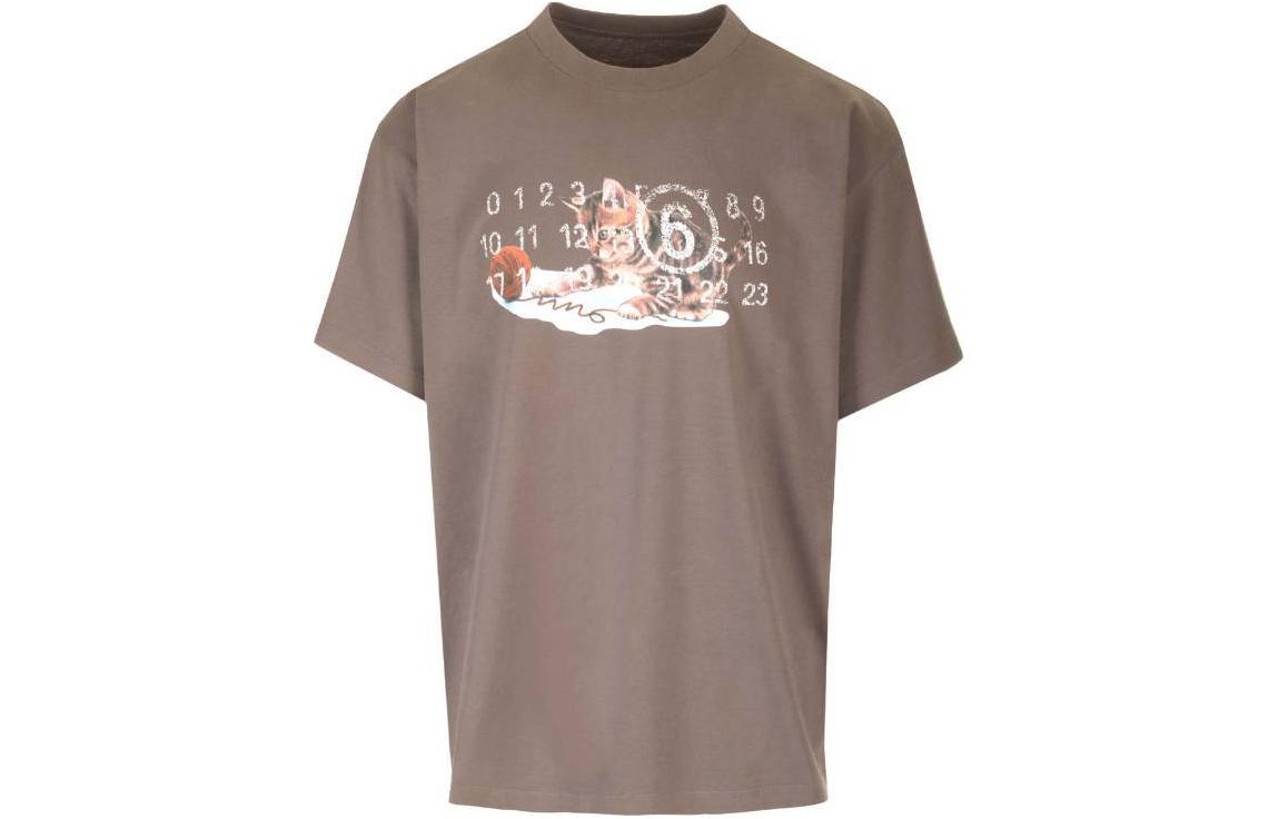 Футболка с принтом MM6 Maison Margiela, коричневый
Футболка с принтом MM6 Maison Margiela, коричневый