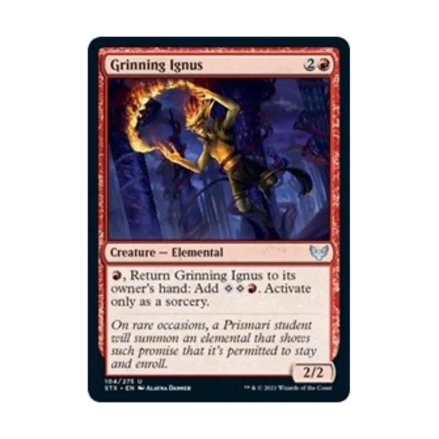 CCG Ухмыляющийся Игнус (U), MTG - Strixhaven - School of Mages
CCG Ухмыляющийся Игнус (U), MTG - Strixhaven - School of Mages