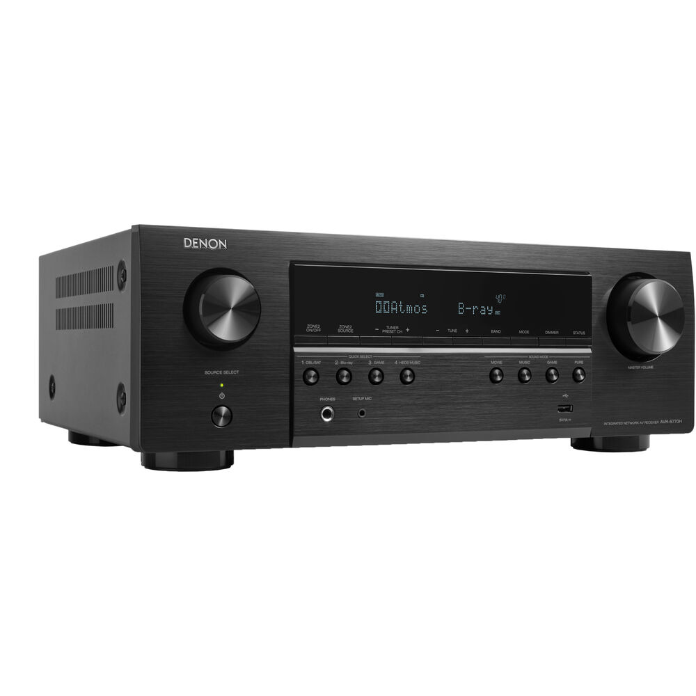 Сетевой A/V-ресивер Denon S-Series AVR-S770H 7.2-канальный
Сетевой A/V-ресивер Denon S-Series AVR-S770H 7.2-канальный