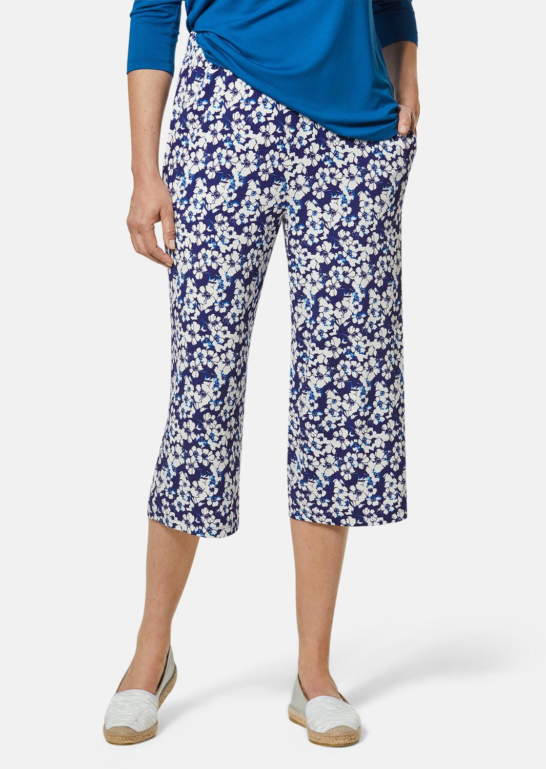 Брюки GOLDNER Druckhose Louisa, цвет marine/geblümt
Брюки GOLDNER Druckhose Louisa, цвет marine/geblümt