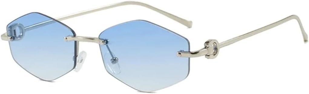 Солнцезащитные очки для мужчин и женщин - защита UV400 - металлические петли, маленькая оправа, градиентные линзы, для занятий спортом на открытом воздухе и вождения DSVIGF, Silvery Blue
Солнцезащитные очки для мужчин и женщин - защита UV400 - металлические петли, маленькая оправа, градиентные линзы, для занятий спортом на открытом воздухе и вождения DSVIGF, Silvery Blue