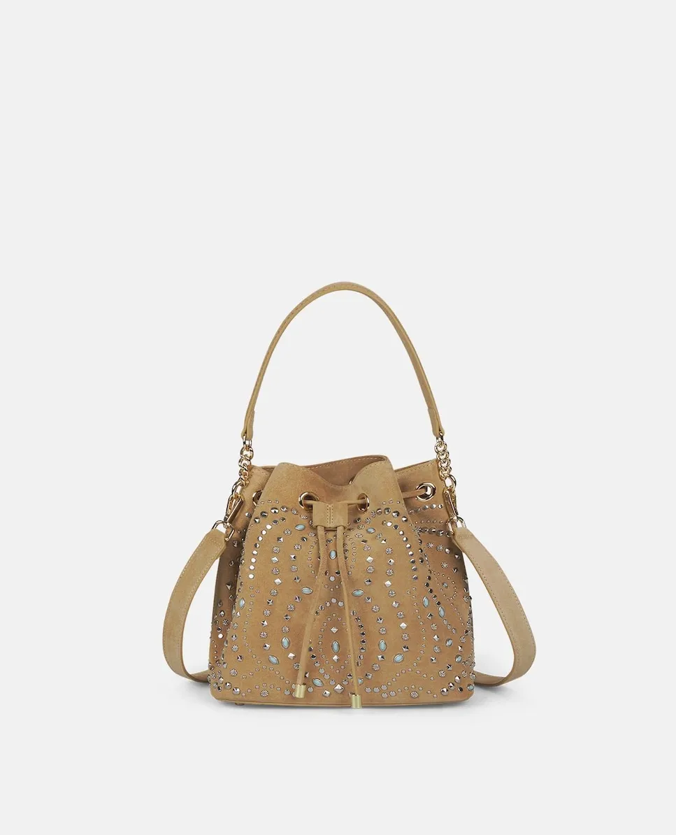 Сумка на руку с шипами, регулируемой застежкой и двойной ручкой Alma En Pena, бежевый
Сумка на руку с шипами, регулируемой застежкой и двойной ручкой Alma En Pena, бежевый