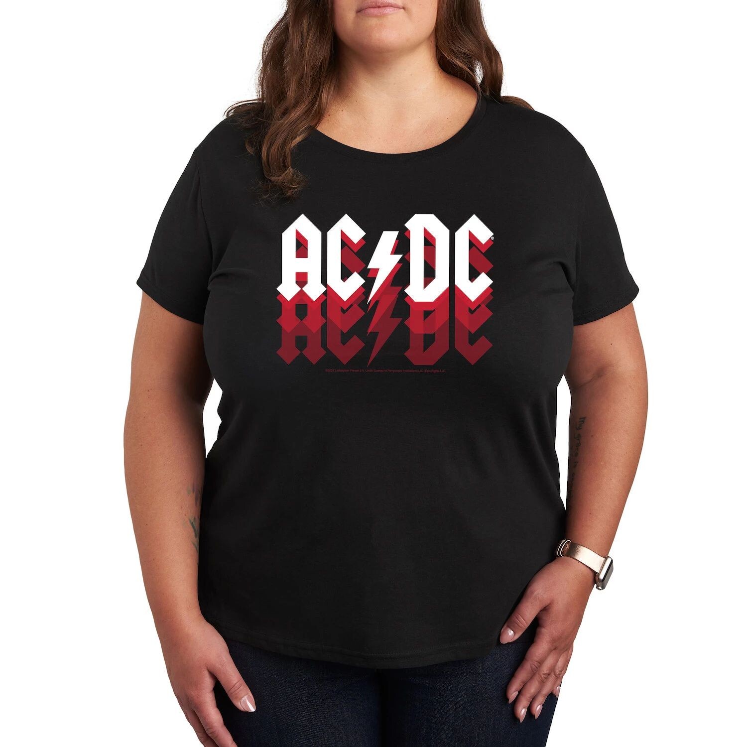 Футболка Missy Plus Size с логотипом ACDC и выцветшим рисунком Licensed Character
Футболка Missy Plus Size с логотипом ACDC и выцветшим рисунком Licensed Character