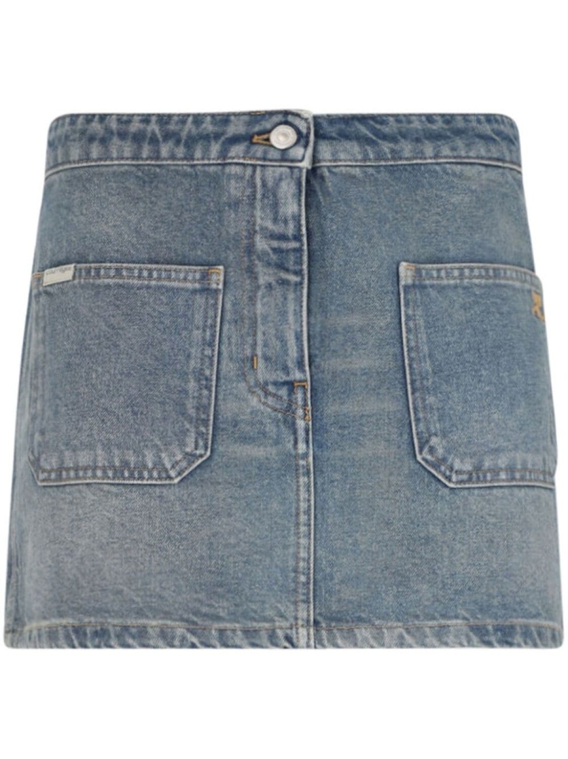 Мини-юбка с вышитым логотипом Courrèges, синий
Мини-юбка с вышитым логотипом Courrèges, синий