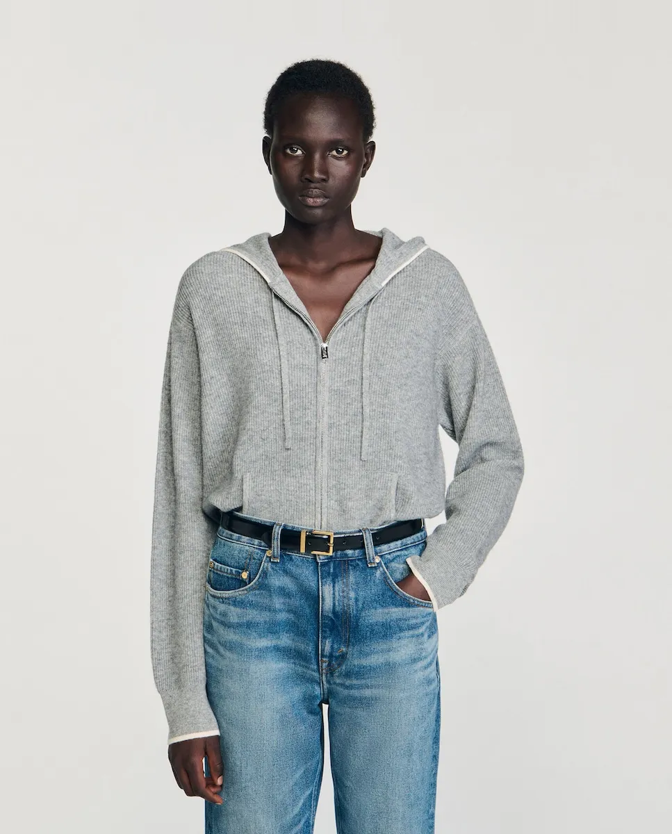 Женский кардиган с капюшоном Sandro, серый
Женский кардиган с капюшоном Sandro, серый