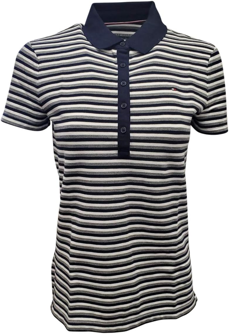 Женская футболка-поло с логотипом Tommy Hilfiger Classic Fit, Navy/White/Grey (Thin) Stripes
Женская футболка-поло с логотипом Tommy Hilfiger Classic Fit, Navy/White/Grey (Thin) Stripes