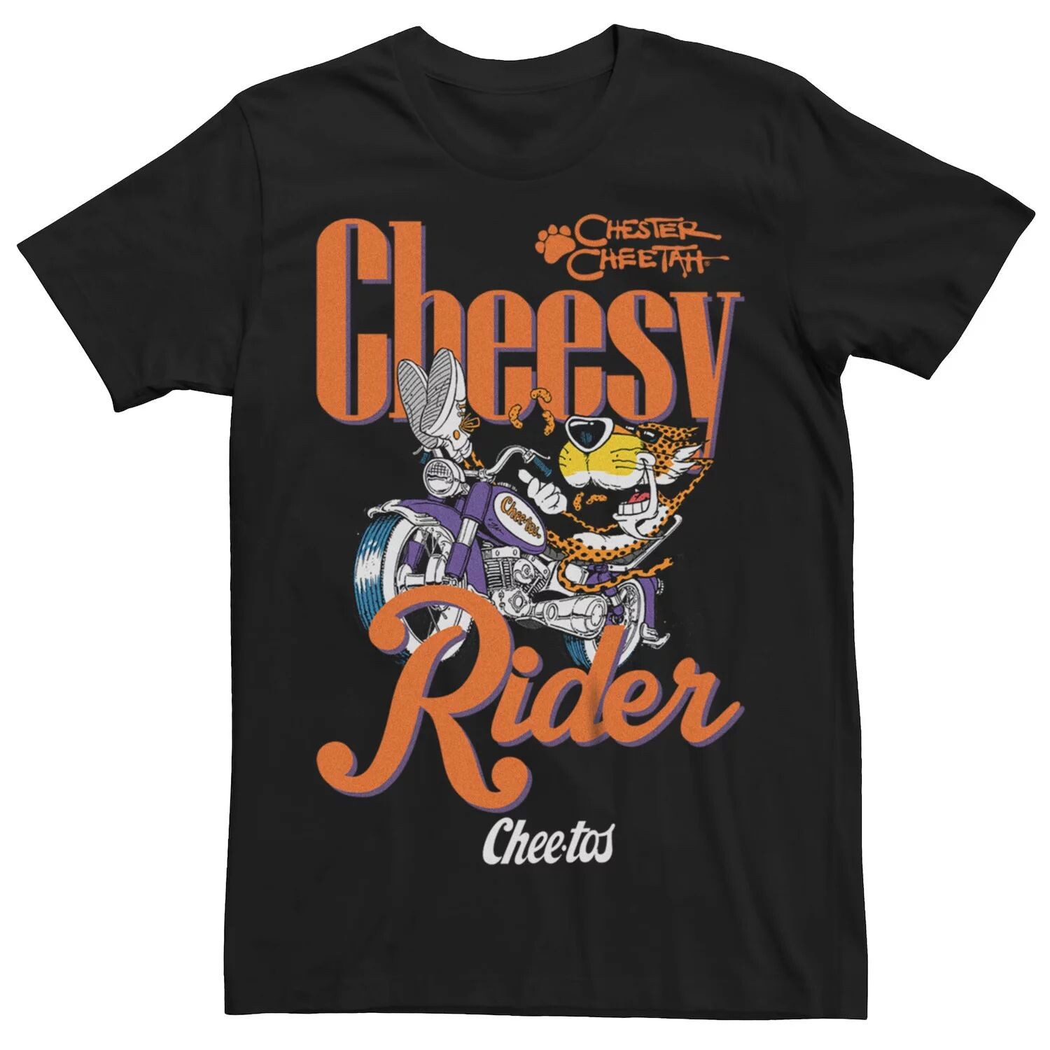 Мужская футболка Chester Cheetos Cheesy Rider Licensed Character
Мужская футболка Chester Cheetos Cheesy Rider Licensed Character