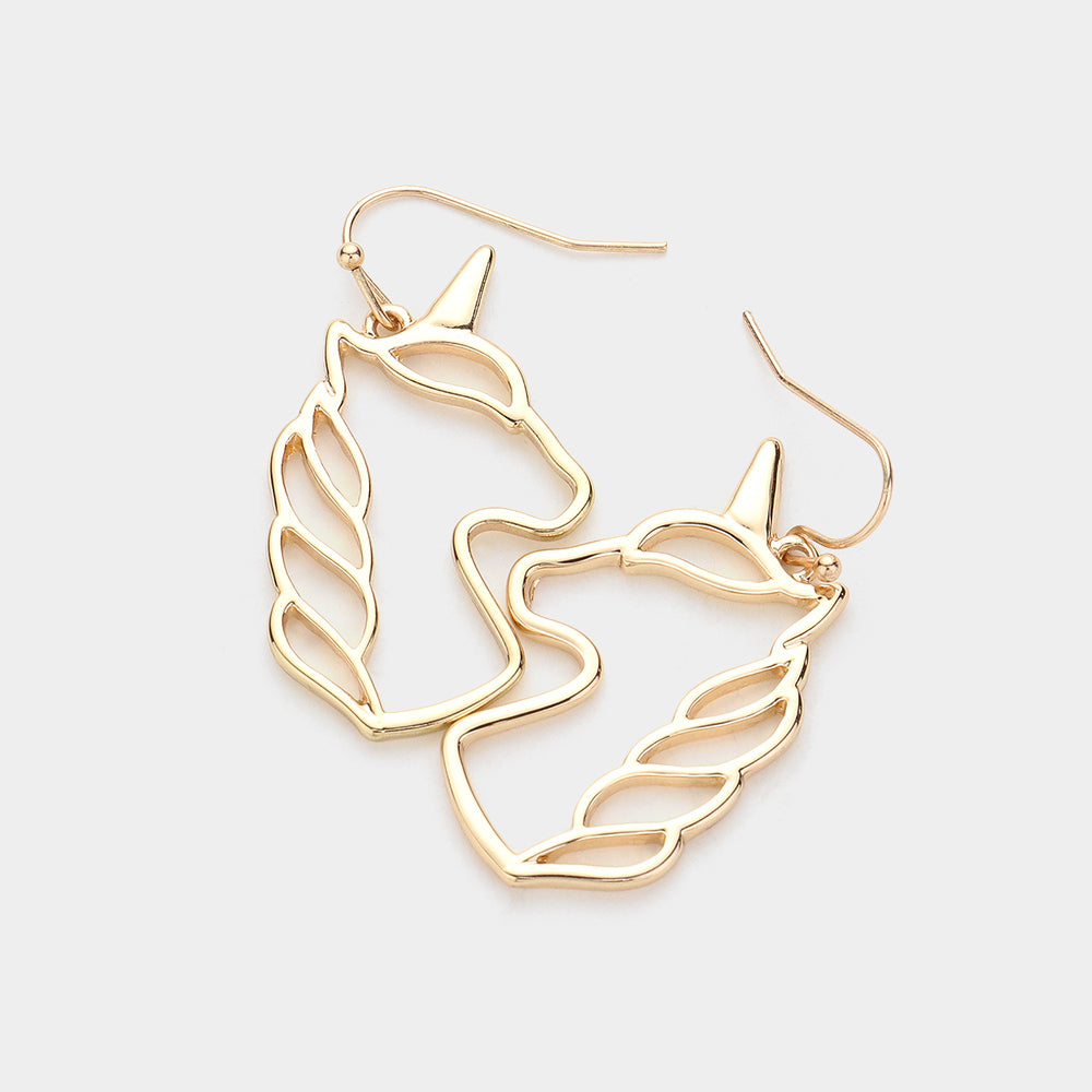 Металлические серьги-подвески «Единорог» Fashnzfab, золотой
Металлические серьги-подвески «Единорог» Fashnzfab, золотой