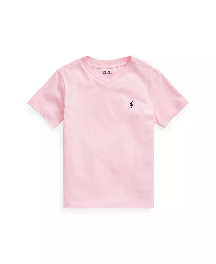 Футболка с V-образным вырезом для малышей и мальчиков из хлопкового джерси Polo Ralph Lauren, розовый
Футболка с V-образным вырезом для малышей и мальчиков из хлопкового джерси Polo Ralph Lauren, розовый