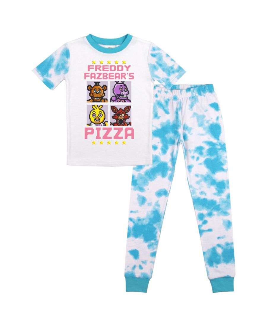 Комплект детской пижамы для девочек с коротким рукавом, размер M Five Nights At Freddy's, White blue wash
Комплект детской пижамы для девочек с коротким рукавом, размер M Five Nights At Freddy's, White blue wash