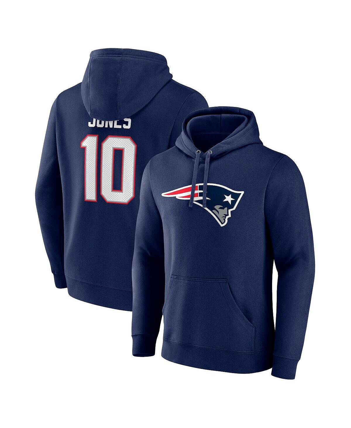 Мужской флисовый пуловер с капюшоном Mac Jones Navy New England Patriots Big and Tall с именем и номером Fanatics
Мужской флисовый пуловер с капюшоном Mac Jones Navy New England Patriots Big and Tall с именем и номером Fanatics
