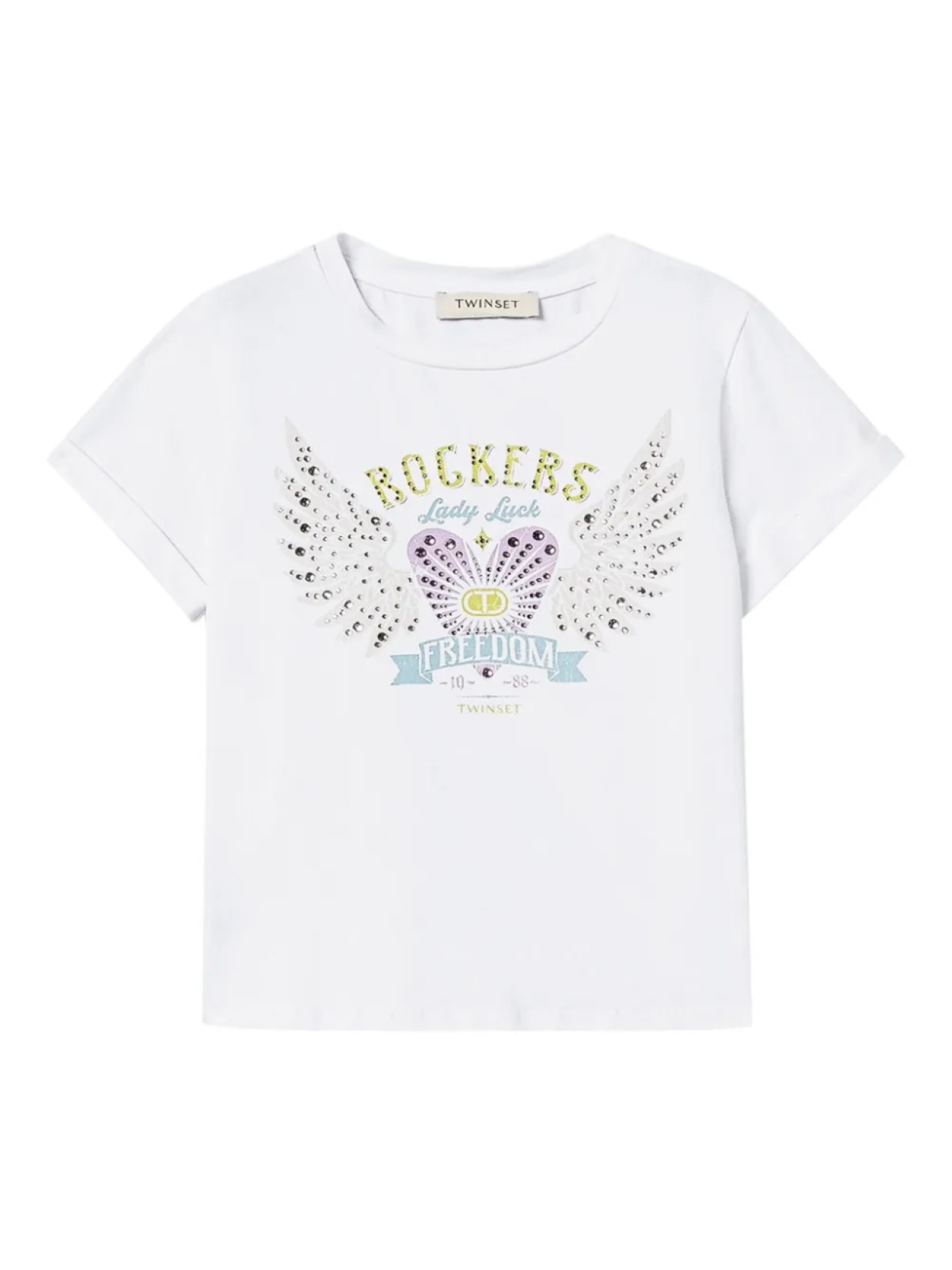 Футболка с графическим принтом и короткими рукавами TWINSET Kids, белый
Футболка с графическим принтом и короткими рукавами TWINSET Kids, белый